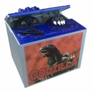 Battery Powered Adorable Stealing Godzilla Designed Mechanical Coin Money Bank