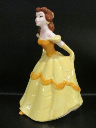 Disney " Beauty And The Beast " Belle Porcelain Figurine 6 1/2 Inches