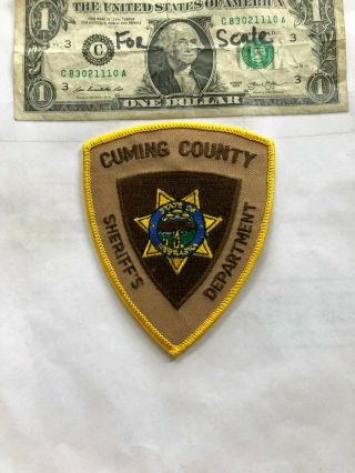 Cuming County Nebraska Police Patch (sheriff 