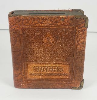 Singer Sewing Machine Co.  Faux Book Promotional Coin Bank Zell Prods.