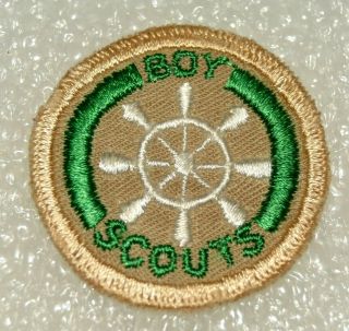 Nos Like Boy Scout Pilot Proficiency Award Badge Tan Cloth Troop Large