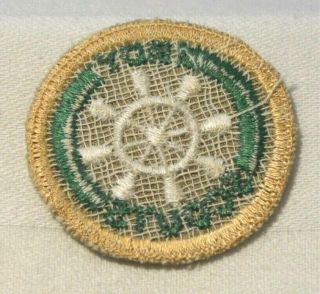 NOS Like Boy Scout Pilot Proficiency Award Badge Tan Cloth Troop Large 2