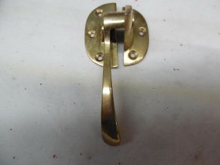 Old Ice Box Hardware Solid Brass Handle,
