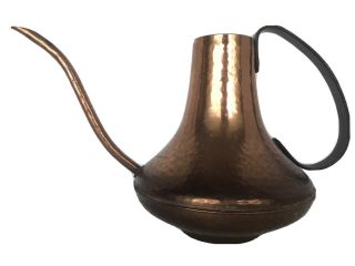 Vintage Mid Century Hammered Copper Watering Can - West Germany