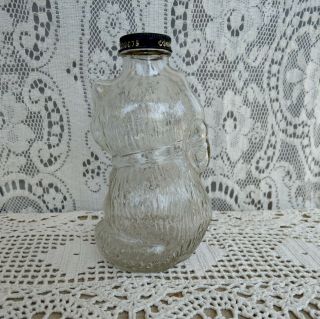 Vintage Grapette Family Beverage Syrup Cat Kitty Bottle Piggy Bank Glass 3