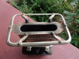 Antique GAME JR Cast Iron Sad Iron Kerosene Stove Heater Burner Lamp SMALL Size 2