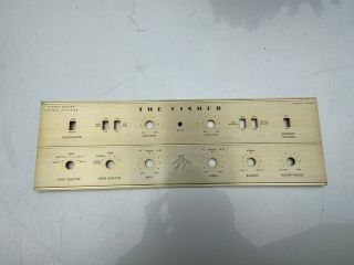 Vintage Fisher X - 100 Faceplate W/ Jewel Gorgeous For Tube Amplifier