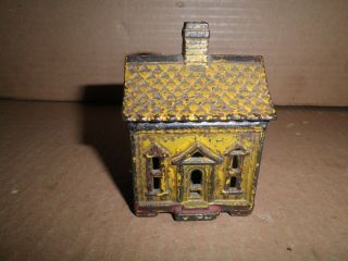 Wonderful Old Cast Iron One Story House Still Bank 1883 - 1903