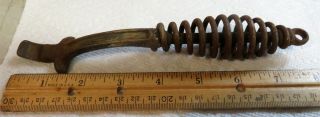 Vintage Cast Iron Wood Stove 8” Lid Lifter With Coil Handle