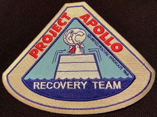 Snoopy - Project Apollo - Recovery Team - Nasa Space Patch - 5.  75” X 4.  5”