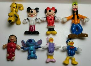 Walt Disney World Monorail Playset Replacement Mini Figures Mickey/minnie/donald