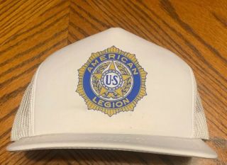 Us American Legion Vintage Mesh Trucker Snapback Hat