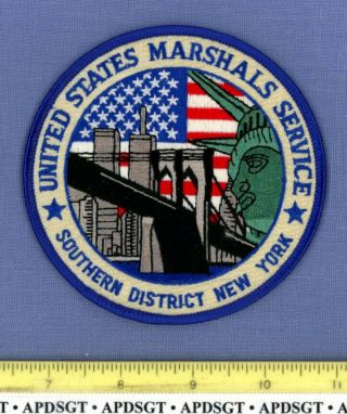 Usms Southern York Federal Police Patch Statue Of Liberty Brooklyn Bridge