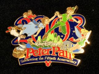 Wdw Limited Edition Peter Pan 50th Anniversary Cast Exclusive Disney Pin Retired