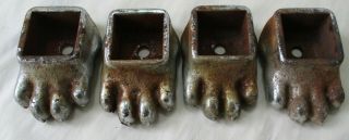 Vintage Fisher Wood Burning Stove Cast Iron Bear Claw Feet (4)