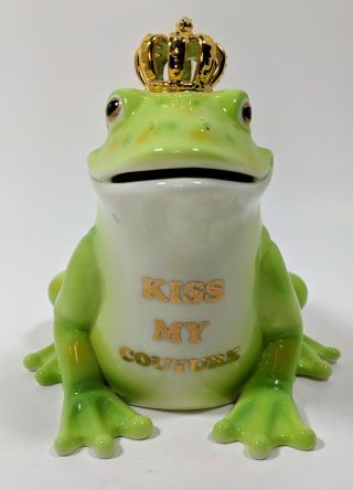 Juicy Couture Kiss My Couture Frog Prince Coin Bank 2009 Promotion