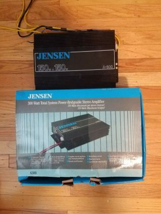Jensen Vintage Car Stereo Audio Amplifier Amp A - 300 300 Total Watt 150/150w