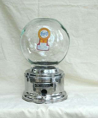 Counter Top 1c Ford Gumball Machine Glass Globe With Ford Decal