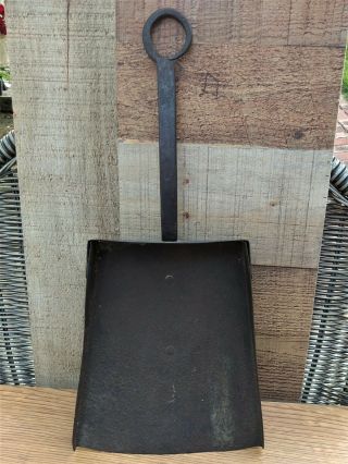 Primitive Ash Coal Shovel Antique Hand Forged Fireplace Hearth Tool