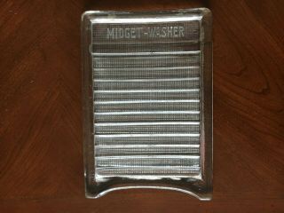 Vintage Midget Washer Glass Wash Board