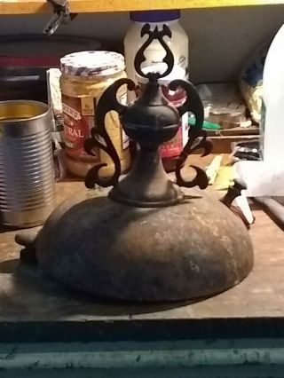 Antique Vintage Pot Belly Stove Top Finial Cast Iron Steam Punk