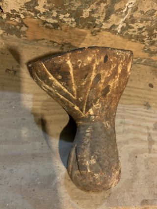 Antique Cast Iron Clawfoot Tub Foot Feet Single