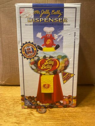 Vintage Mr.  Jelly Belly Dispenser Bean Vending Machine Box Plastic
