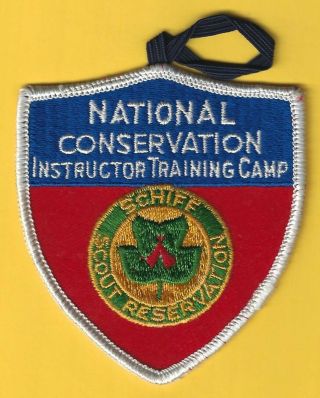 Schiff Scout Reservation National Conservation Instructor Training Camp Patch