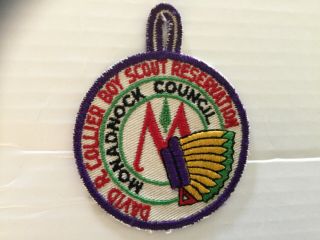David R.  Collier Scout Reservation Monadnock Council Older Camp Patch - W