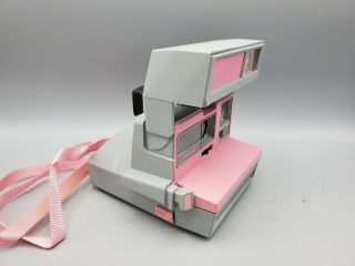 Vintage Polaroid Cool Cam Instant Land Camera Pink & Gray w/ Box & Film 3