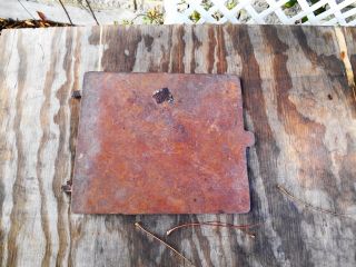 Antique Vintage Cast Iron Wood Stove Plate Cover Lid 6 " Inches Wide