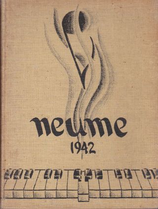 Boston Ma 1942 The Neume Yearbook England Conservatory Of Music
