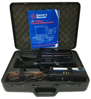Ge General Electric Vhs Video Camera/recorder Model No.  9 - 9806 Vintage Camcorder