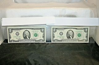 2003 Fr - 1937 - A $2 Uncirculated Star Notes Sleeved Low Serial Numbers