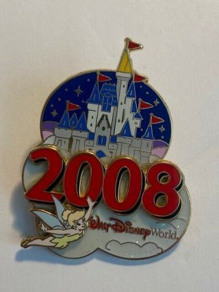 Walt Disney World 2008 Cinderella Castle Tinker Bell Peter Pan Disney Pin (b4)