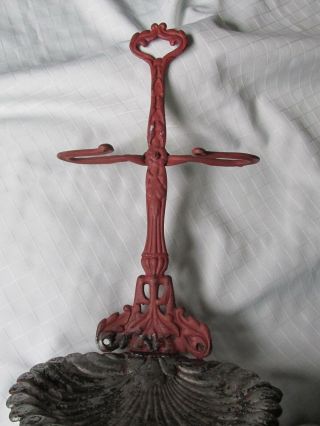 Antique Cast Aluminum Fireplace Tool Rack By " Royal "