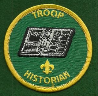 Vintage Boy Scout Youth Position Patch - Troop Historian -