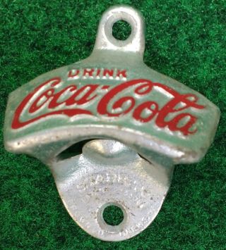 Vintage Brown Co Starr X Drink Coca - Cola Wall Mount Bottle Opener