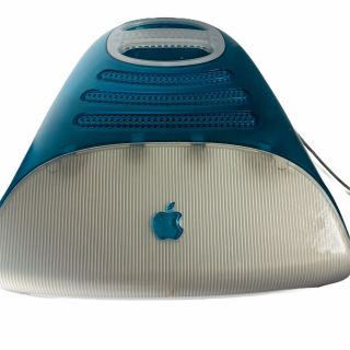 VINTAGE 1998 Apple iMac Blueberry Royal Blue Desktop Computer Monitor M4985 15 