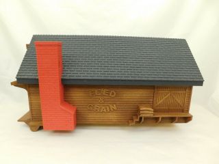 Vintage Plastic Building Us Mail Feed Grain General Store 23 " Long 9 Lbs Toy