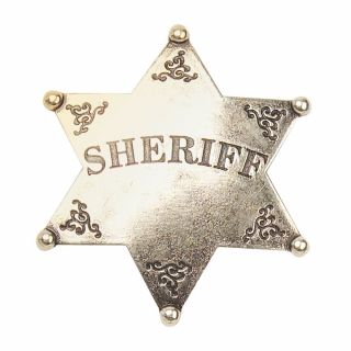 Old West Sherrif Badge - Antique Finish