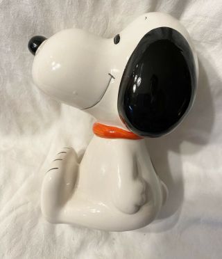 Retro Vintage 1966 Peanuts Collectible Ceramic Snoopy Piggy Bank