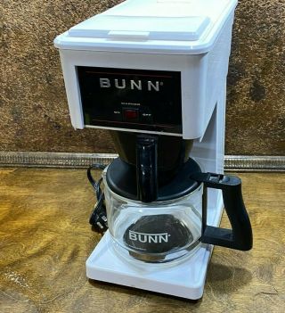 Vintage Bunn Counter 10 Cup Automatic Coffee Maker Pour - O - Matic White Gr10