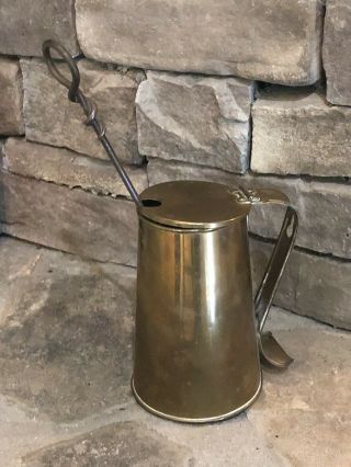Vintage Brass Cape Cod Fire Starter Smudge Pot Pumice Stone Wand