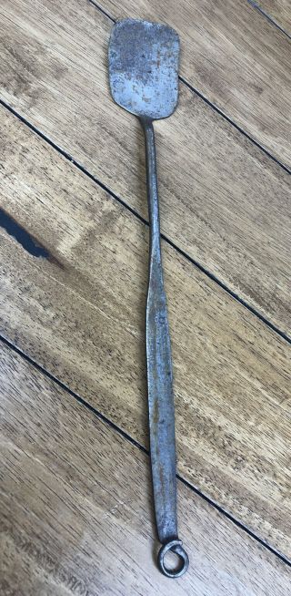Antique Hand Forged Iron Peel Spatula 14 Inch