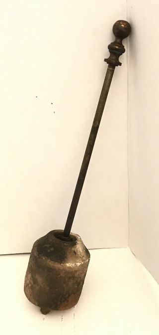 Antique Smudge Pot Pumice Stone Wand Kettle Fire Starter Hearth Ware