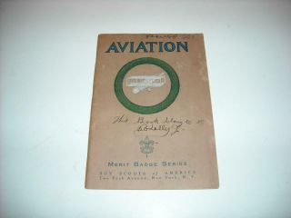Vintage Boy Scout Aviation Merit Badge Booklet Pamphlet 1930 