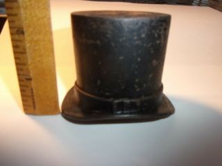 1890s Antique Abraham Lincoln Top Hat Pass Around The Hat Cast Iron Still Bank