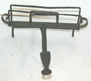 Antique Early Wrought Iron Open Fire Bread Toaster