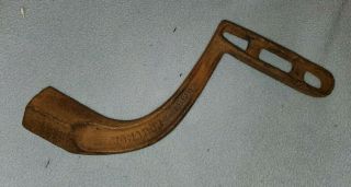 Antique Cast Iron Monarch Wood & Coal Stove Tool Ash Pan Shaker Handle